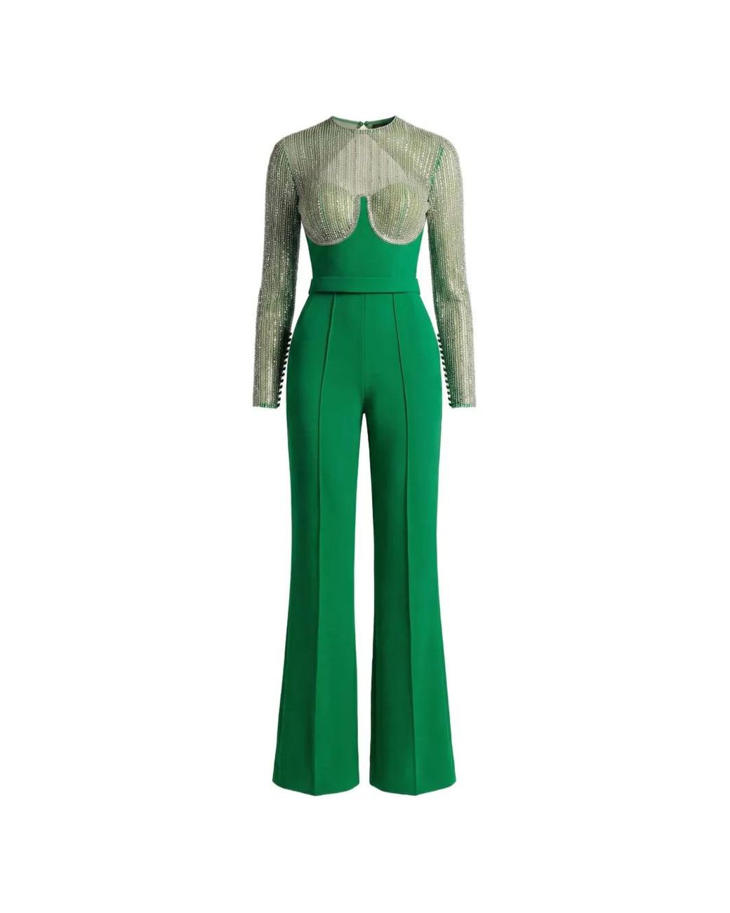 Gatti Nolli by Marwan Green Embroidered Jumpsuit