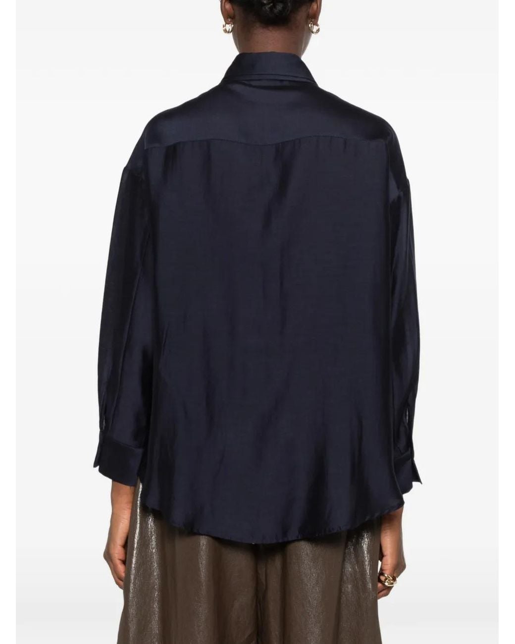 ELEH Blue Patch-Pocket Shirt