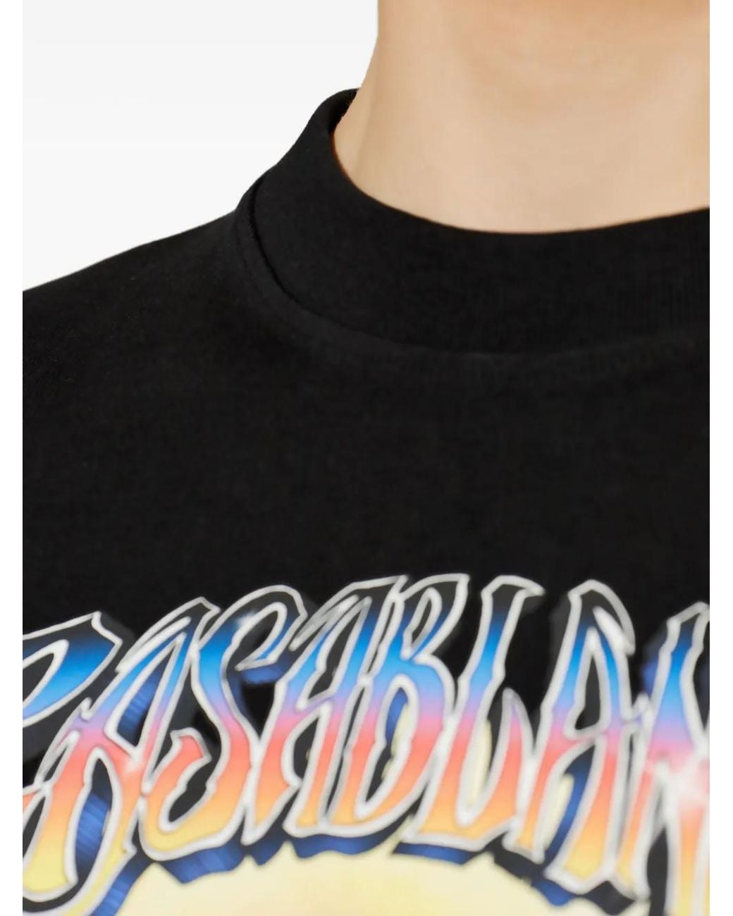 Casablanca Black Classic T-Shirt for men