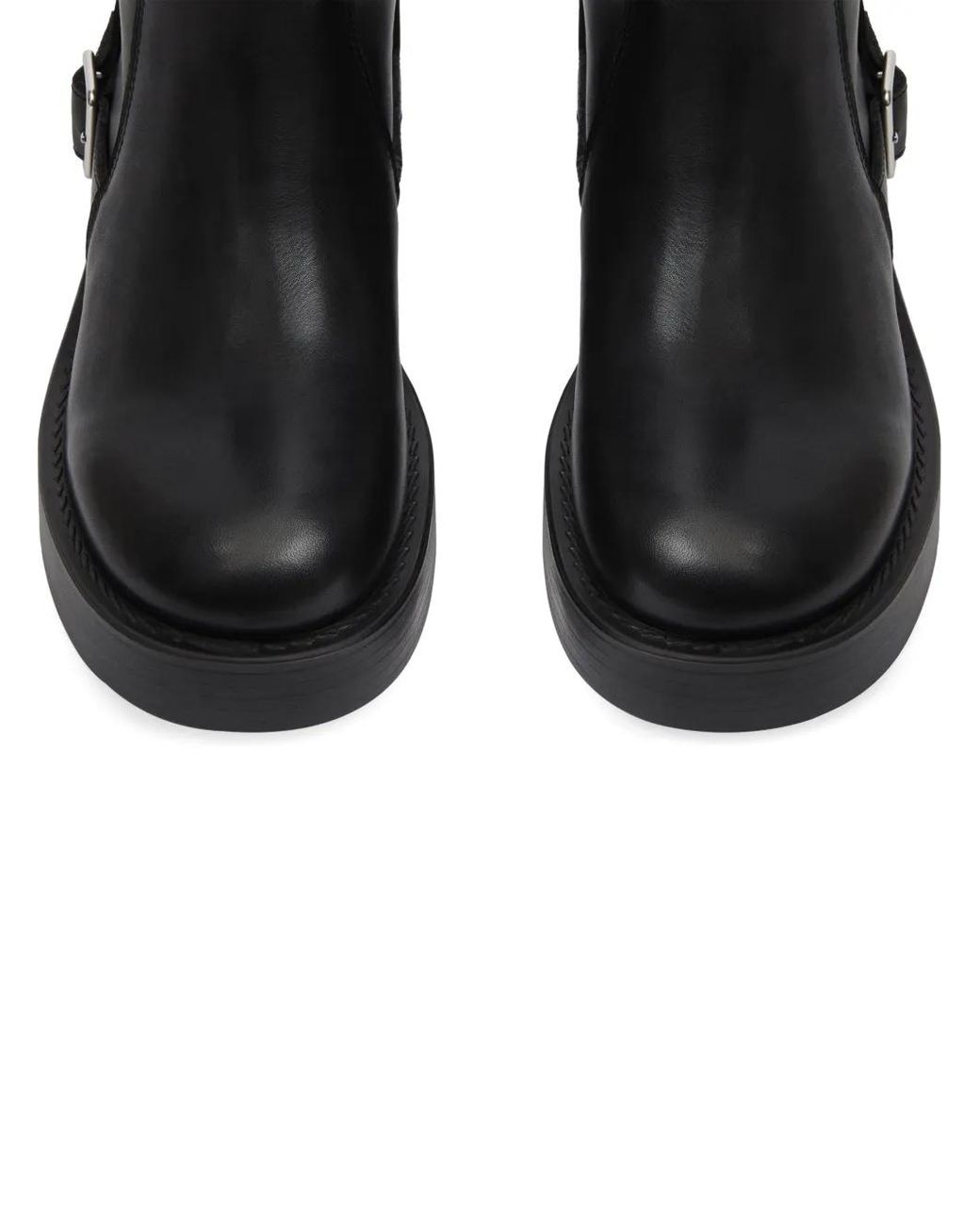 Courreges Black Rider Leather Boots