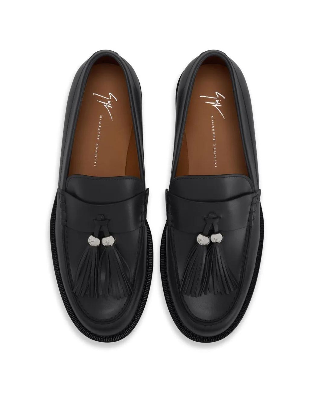 Giuseppe Zanotti Black Gz-Mit Tassels Loafers for men