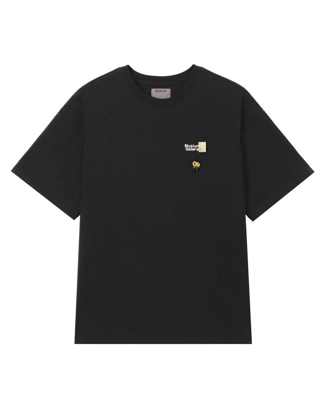 Musium Div. Black Cotton T-Shirt for men