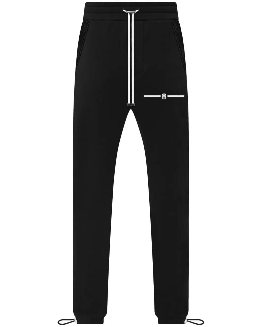 Amiri Black Logo-print Cotton Track Pants for men
