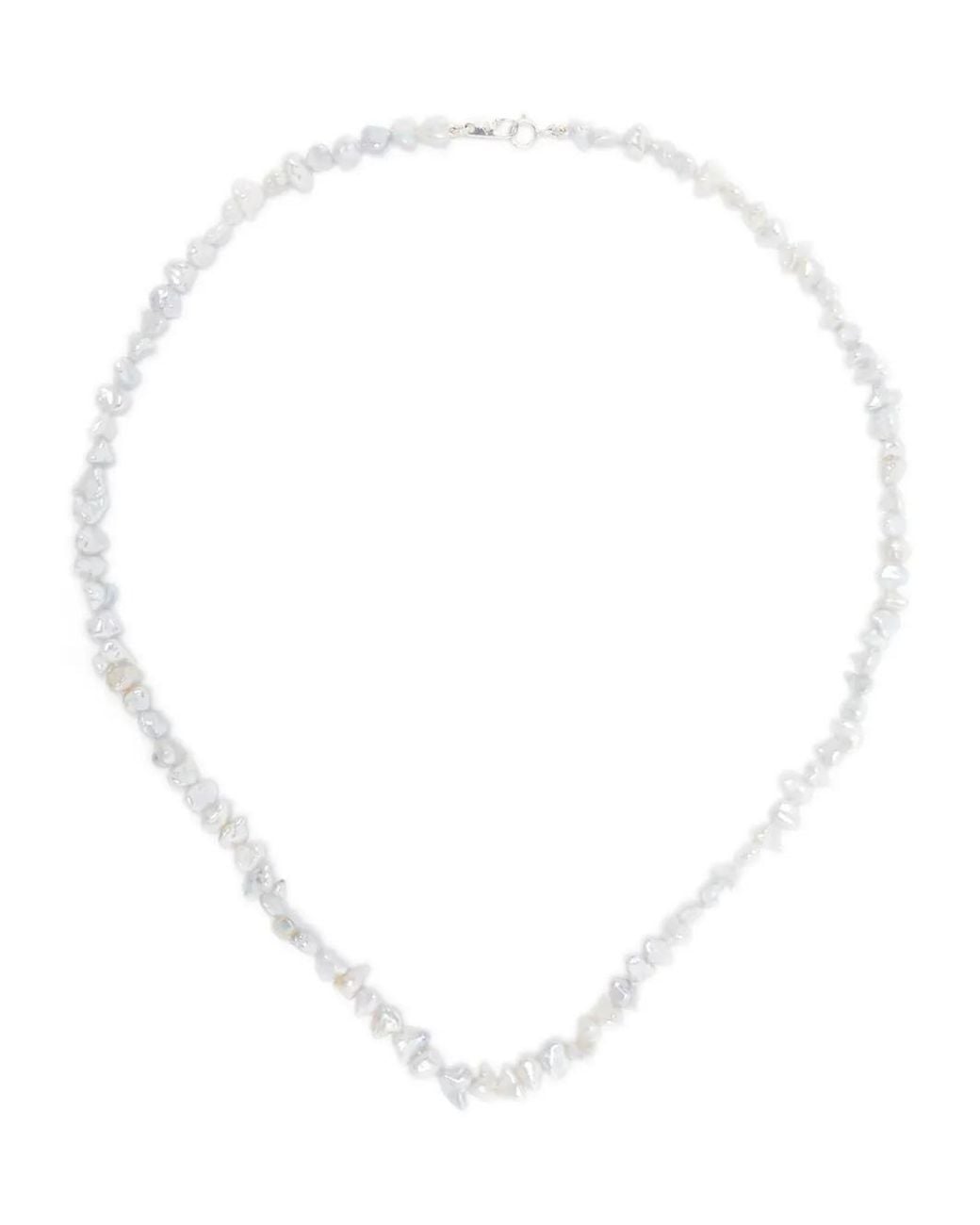Mizuki White St6 Pearl Necklace
