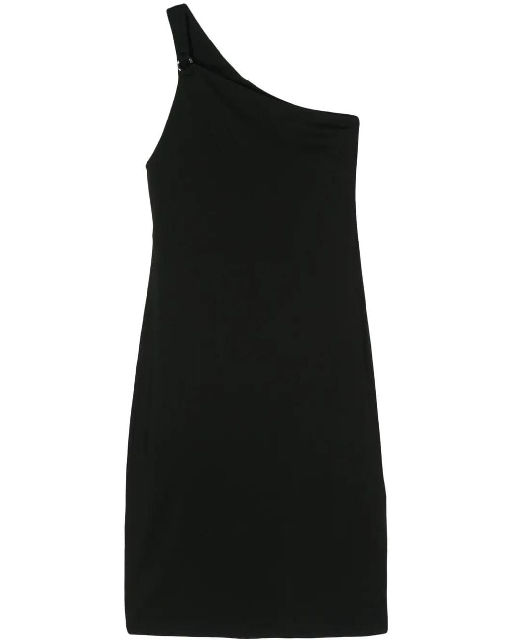 Filippa K Black One Shoulder Jersey Dress