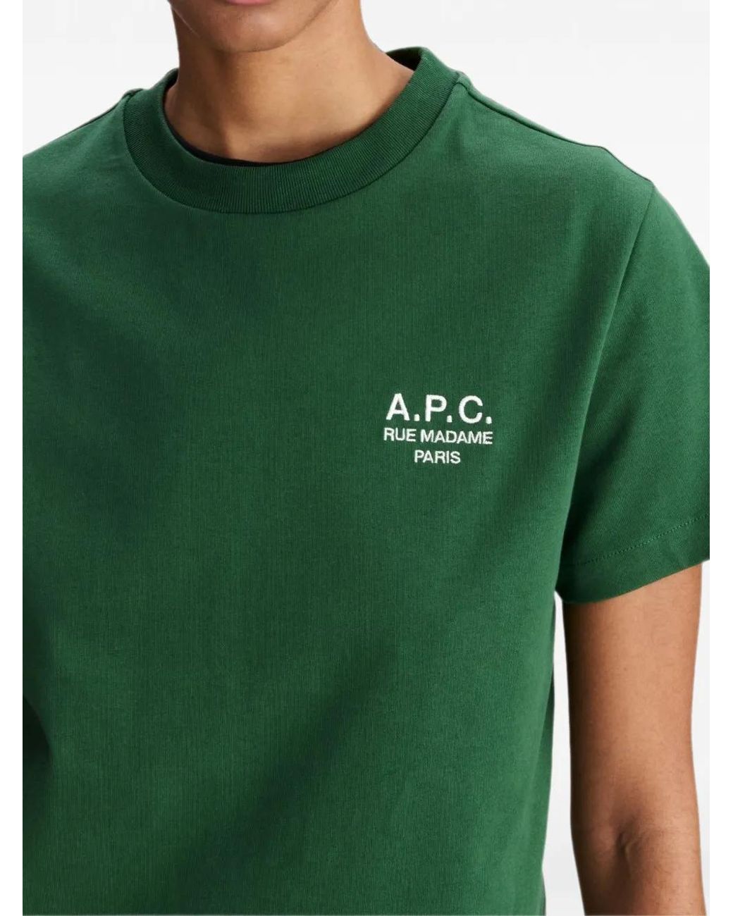 A.P.C. Green Standard Rue Madame T-Shirt for men
