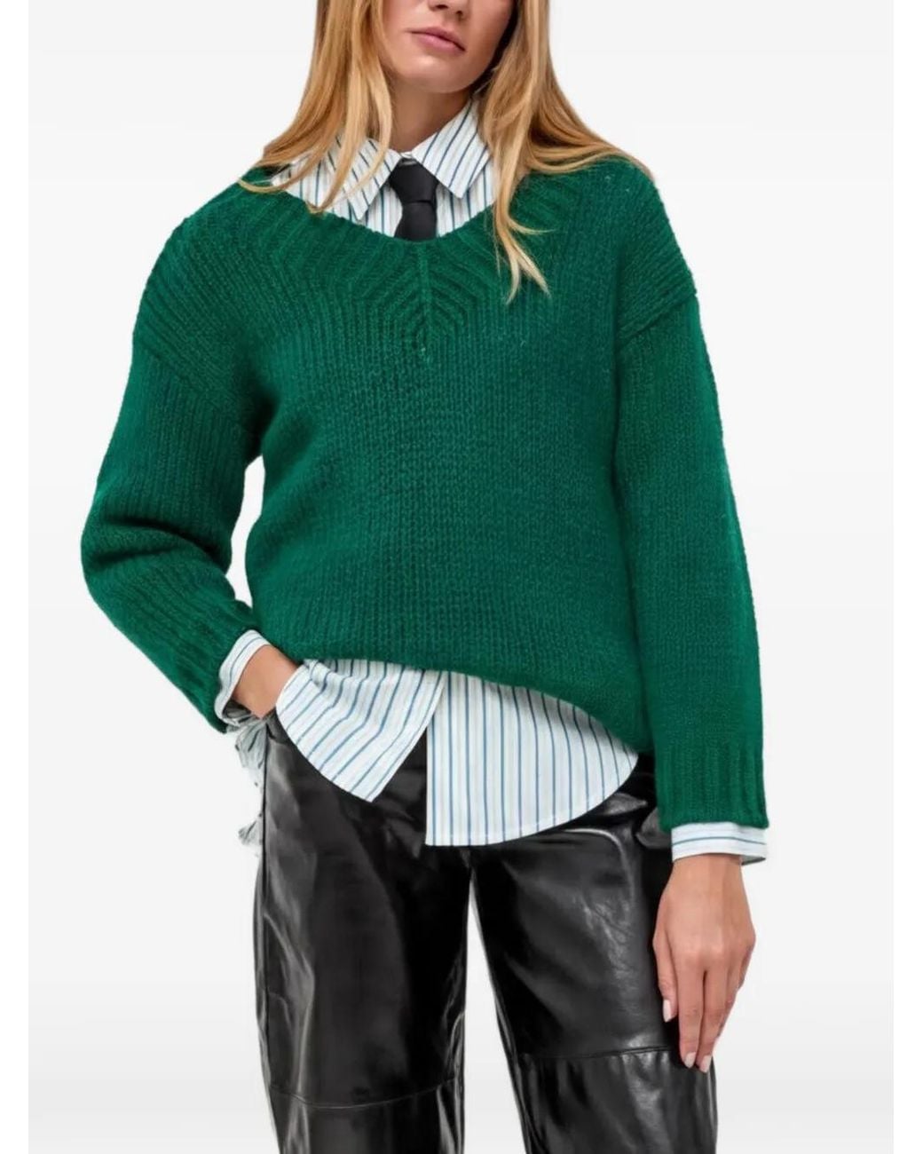 Beatrice B. Gestreept Blouse in het Green