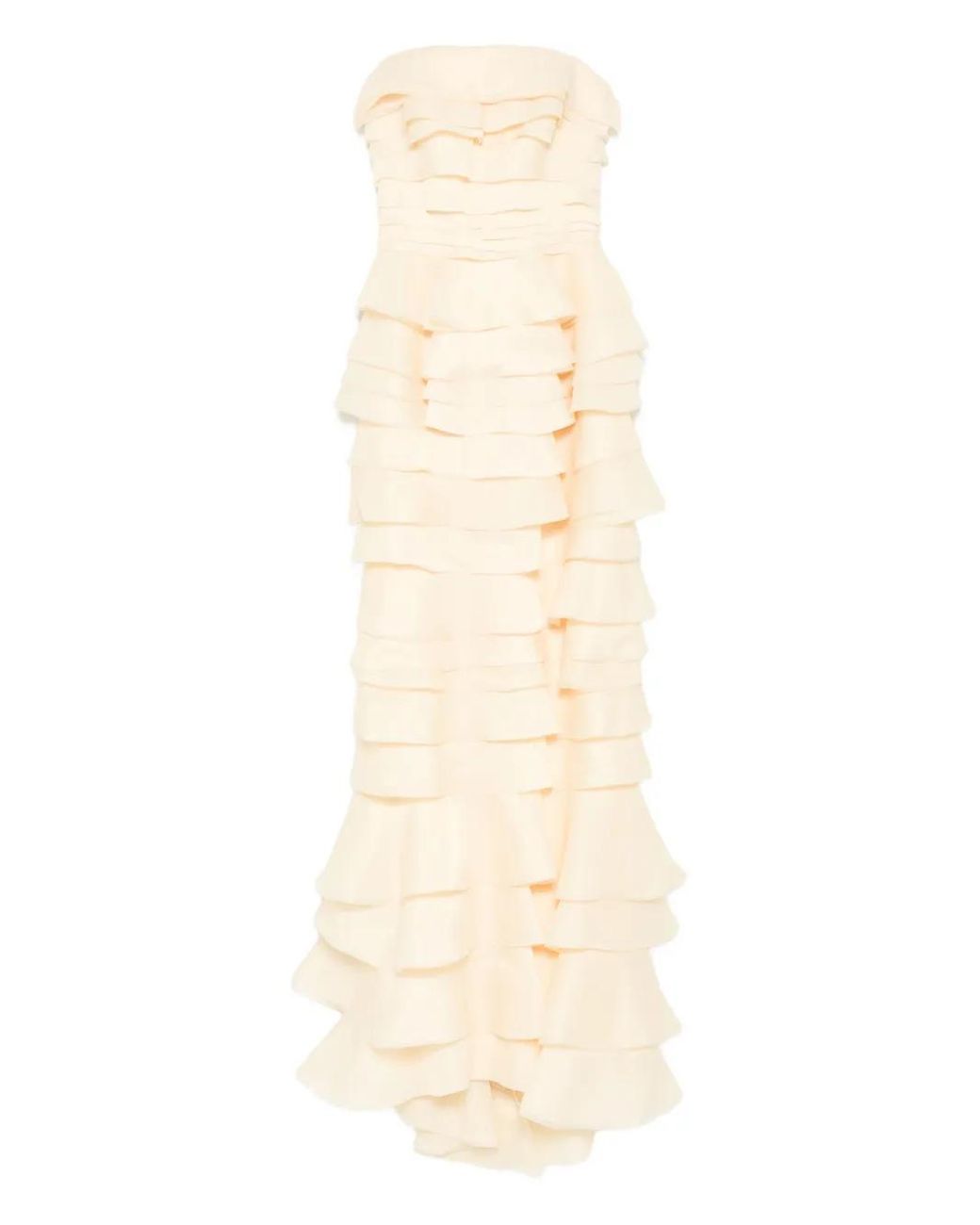 Saiid Kobeisy White Layered Organza Dress