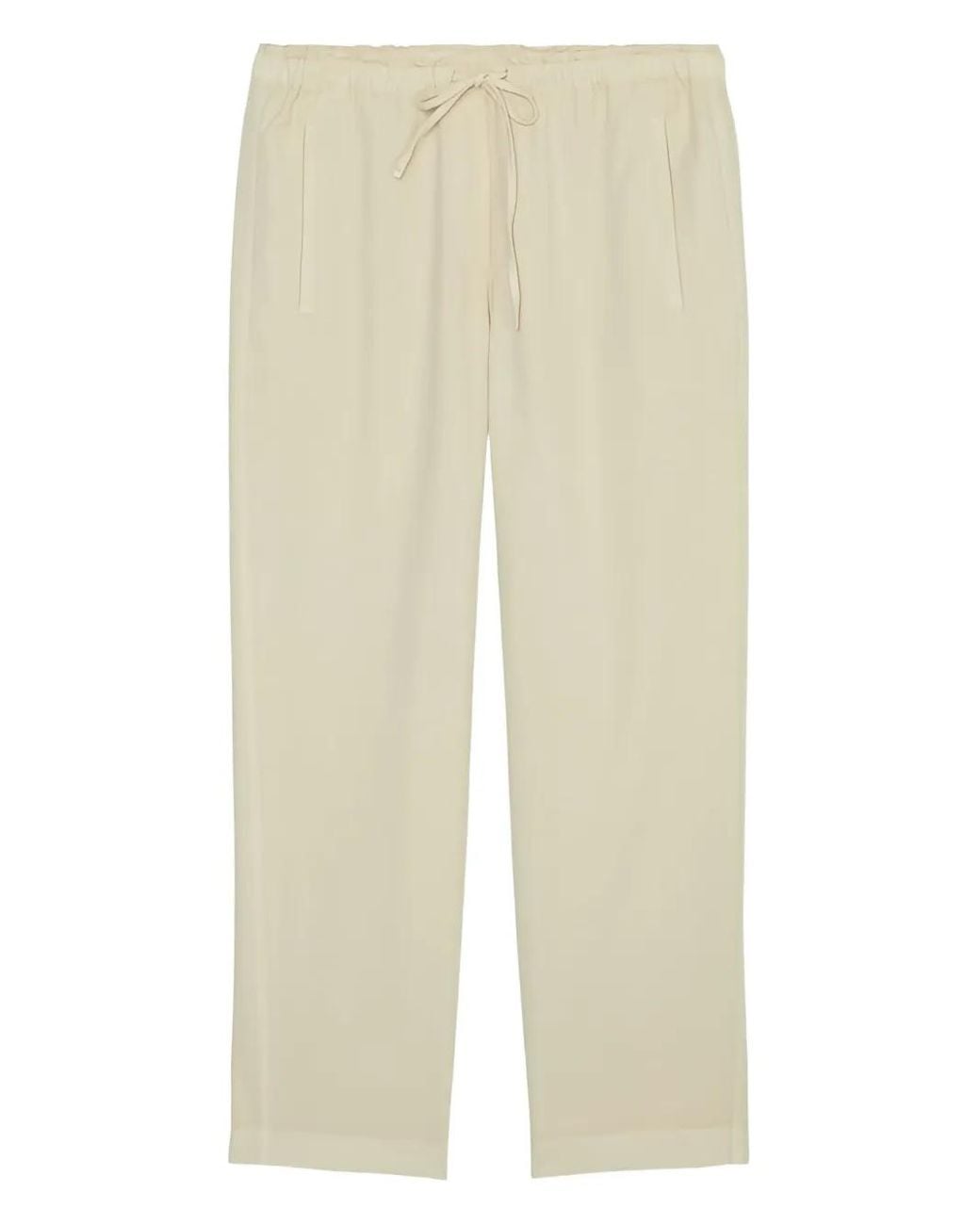 Marc O' Polo Natural Drawstring-Tapered Trousers