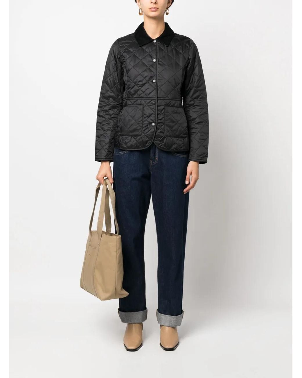 Barbour Black Deveron Quilt
