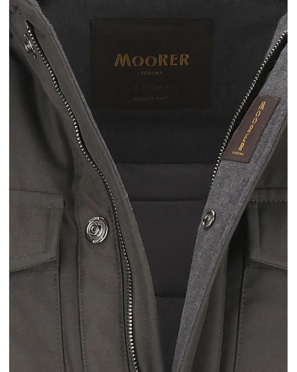 Moorer Gray Protti-Pum Jacket for men