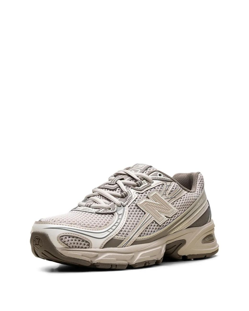 New Balance Gray 740 Panelled Sneakers