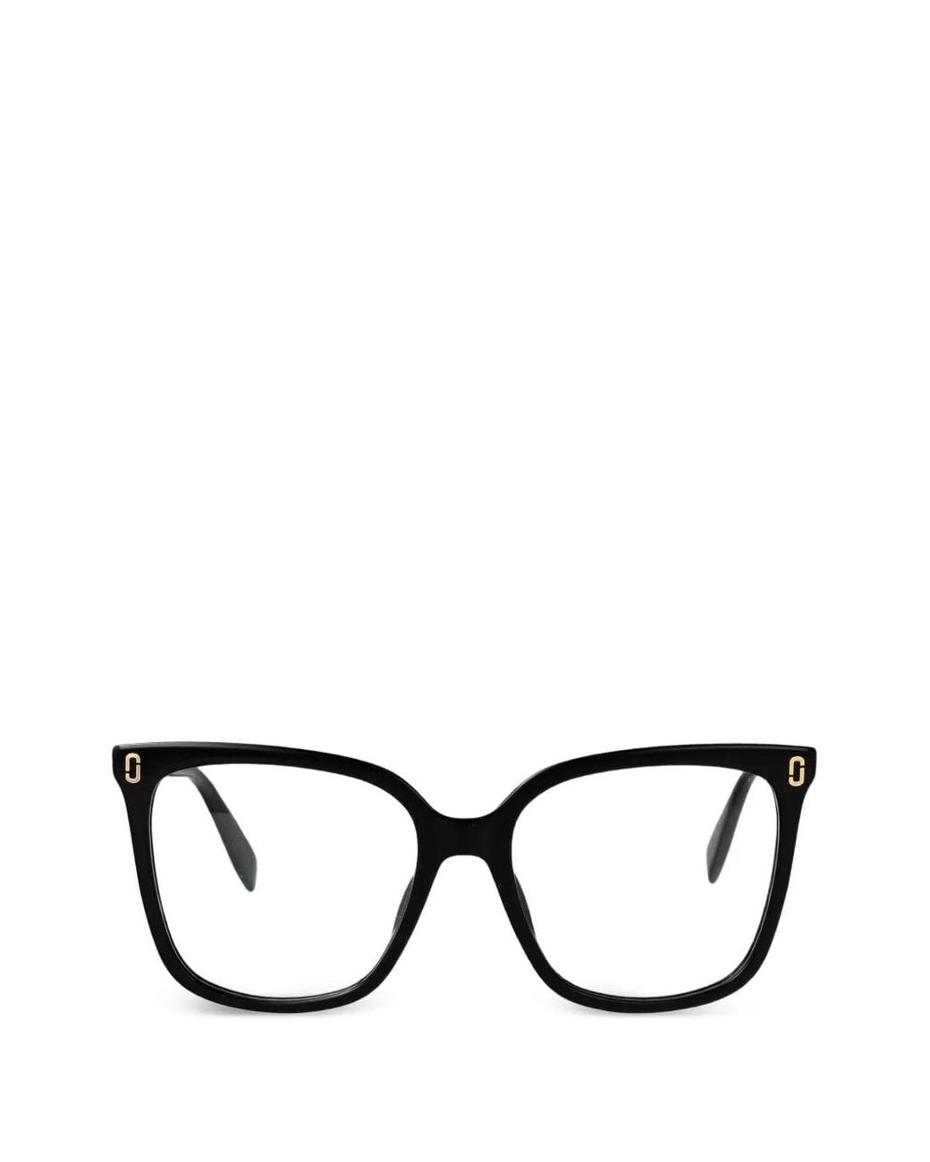 Marc Jacobs Black Rectangle Logo Glasses