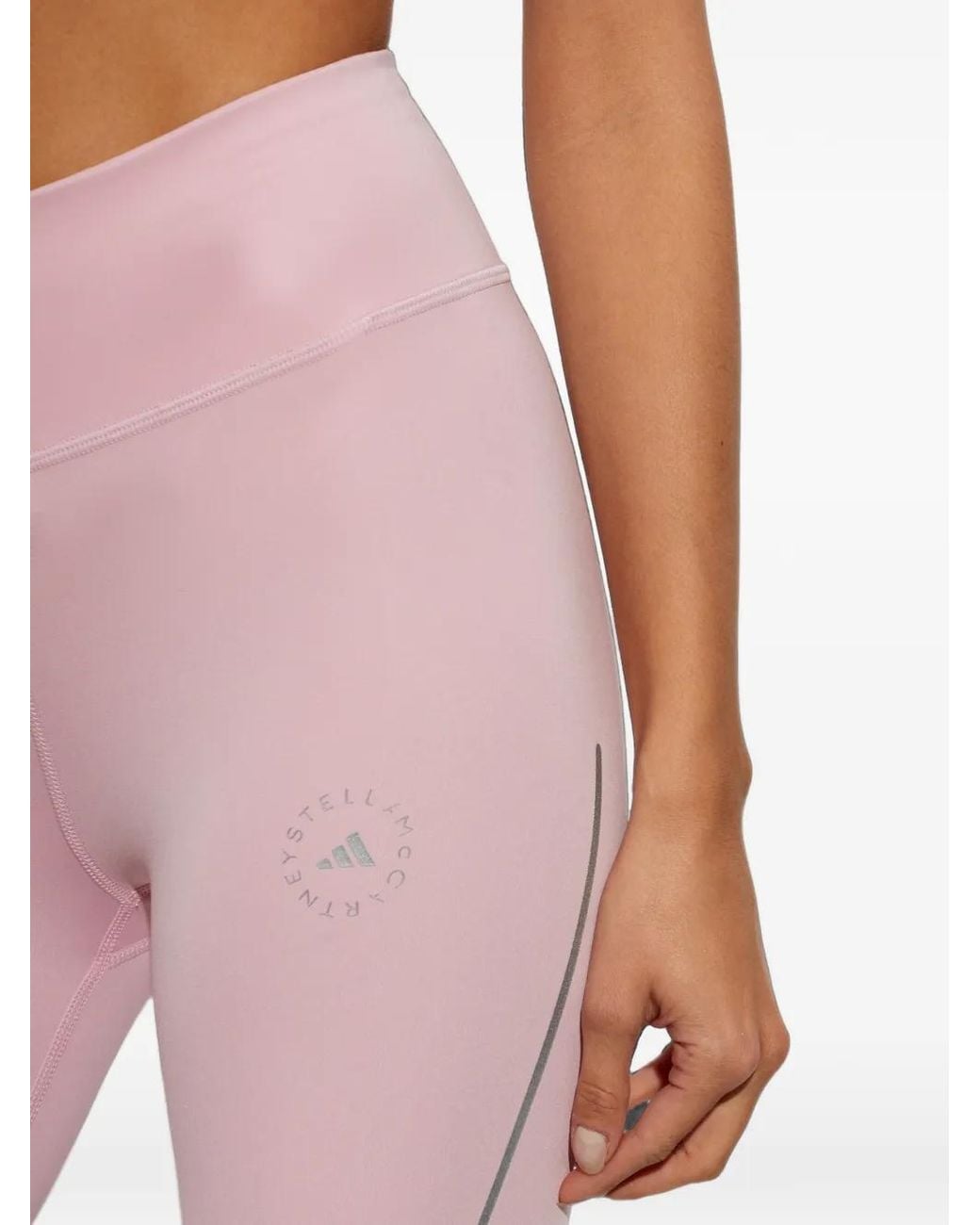 Adidas By Stella McCartney Pink X Stella Mccartney Logo-Print Leggings