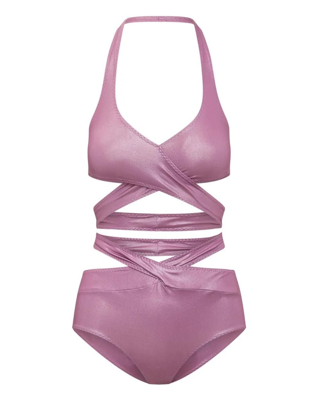 ALESSANDRO VIGILANTE Purple Bikini Set