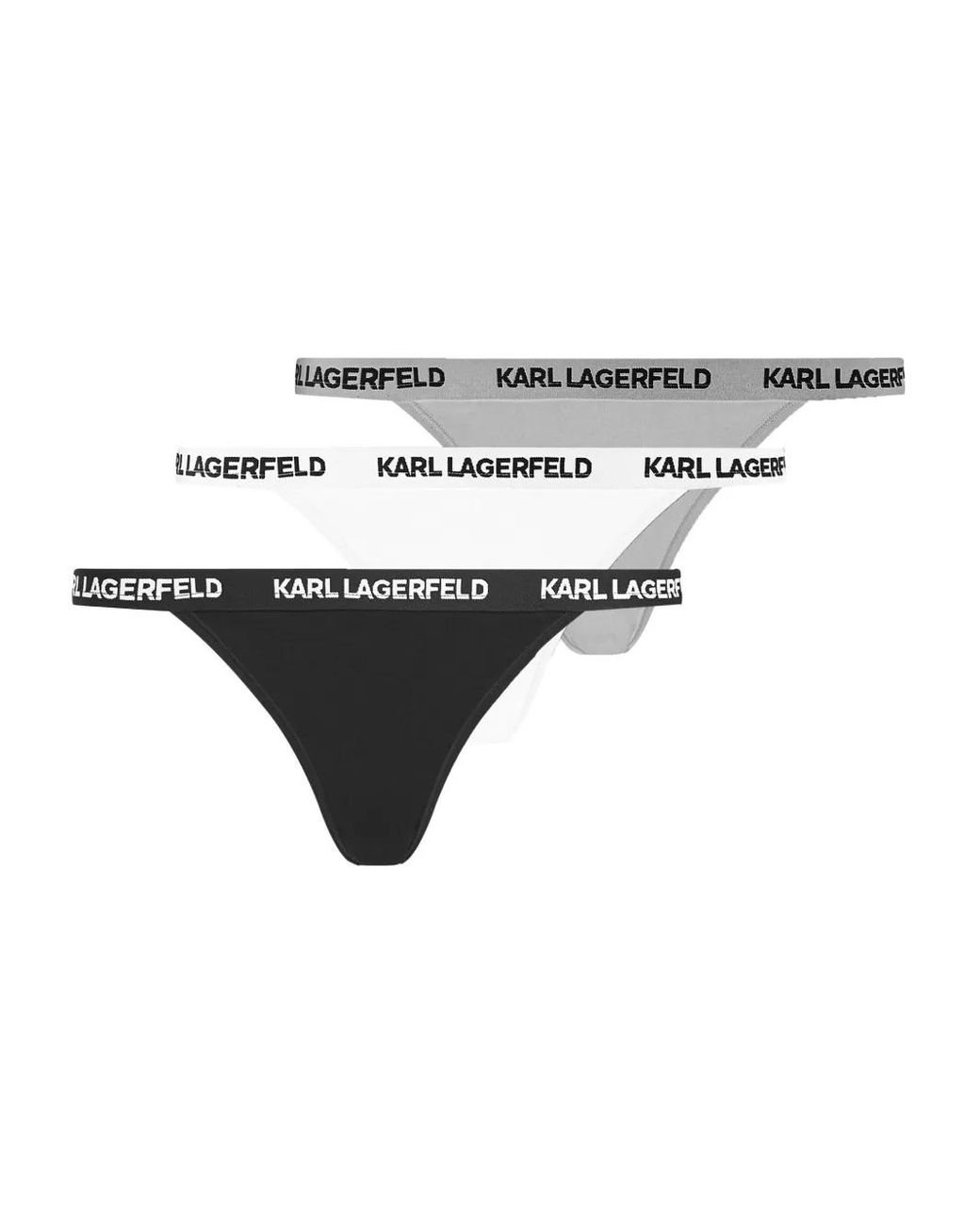 Karl Lagerfeld White Logo-Detailing Briefs