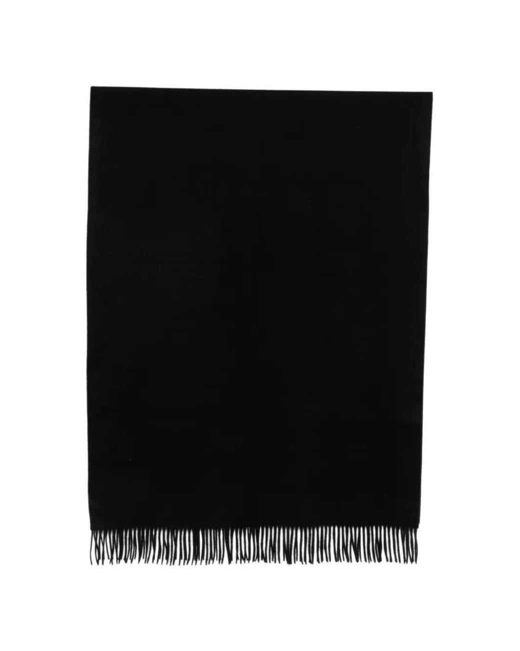 Max Mara Black Cashmere Stole With Logo