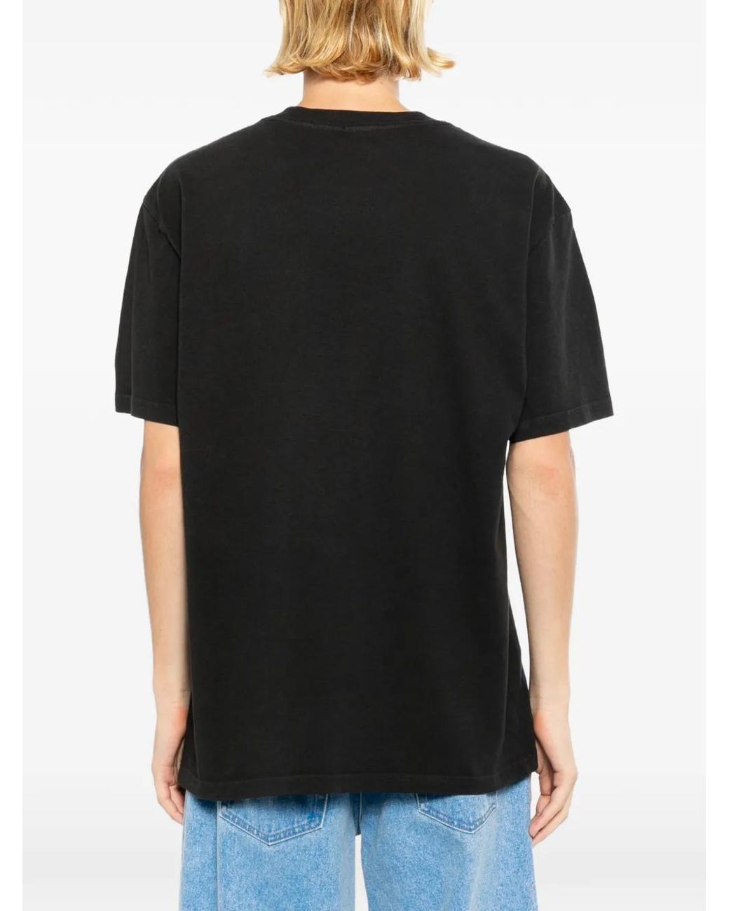 Melt Black T-Shirt À Col Rond for men
