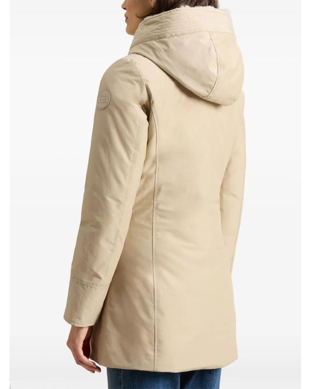 Woolrich Natural Boulder Parka Coat