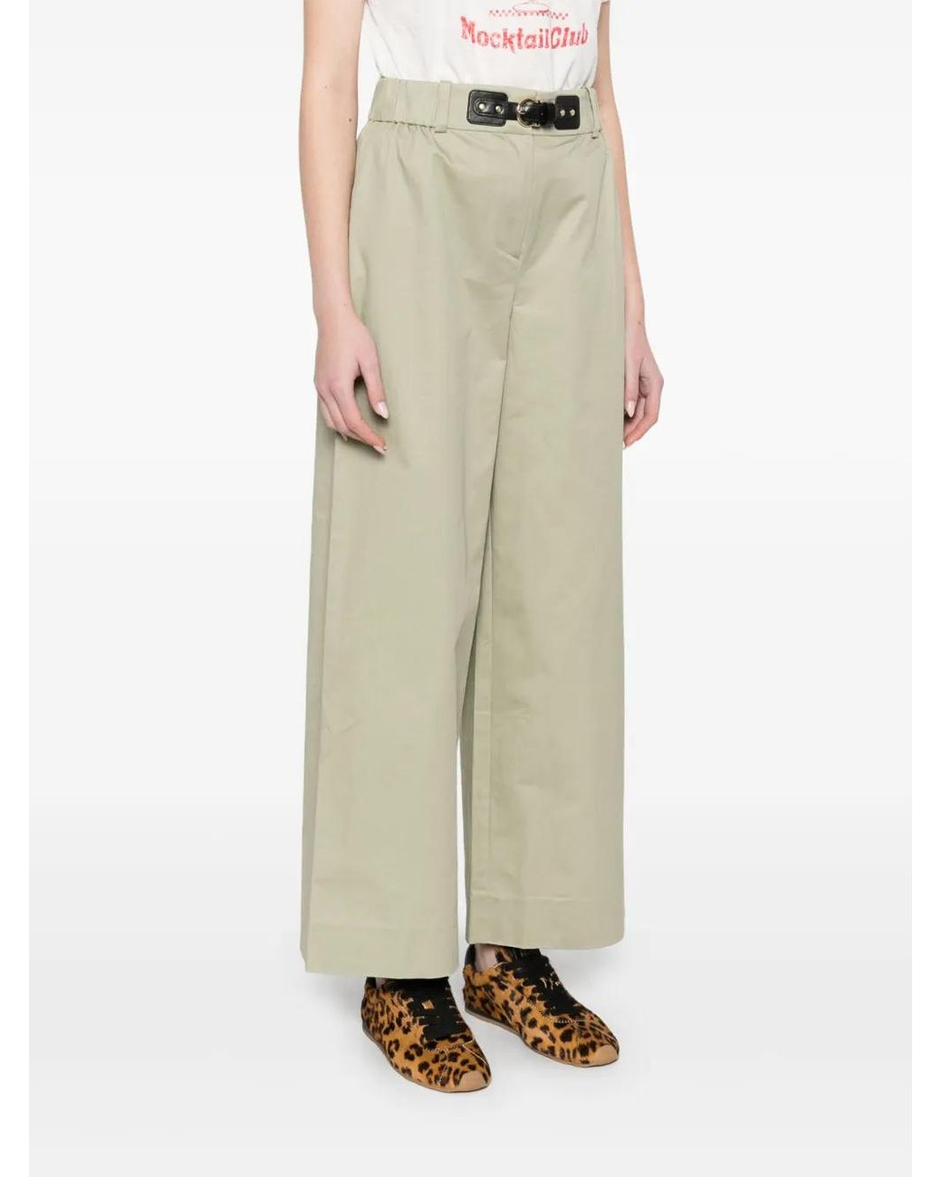 Maje White Cargo Trousers