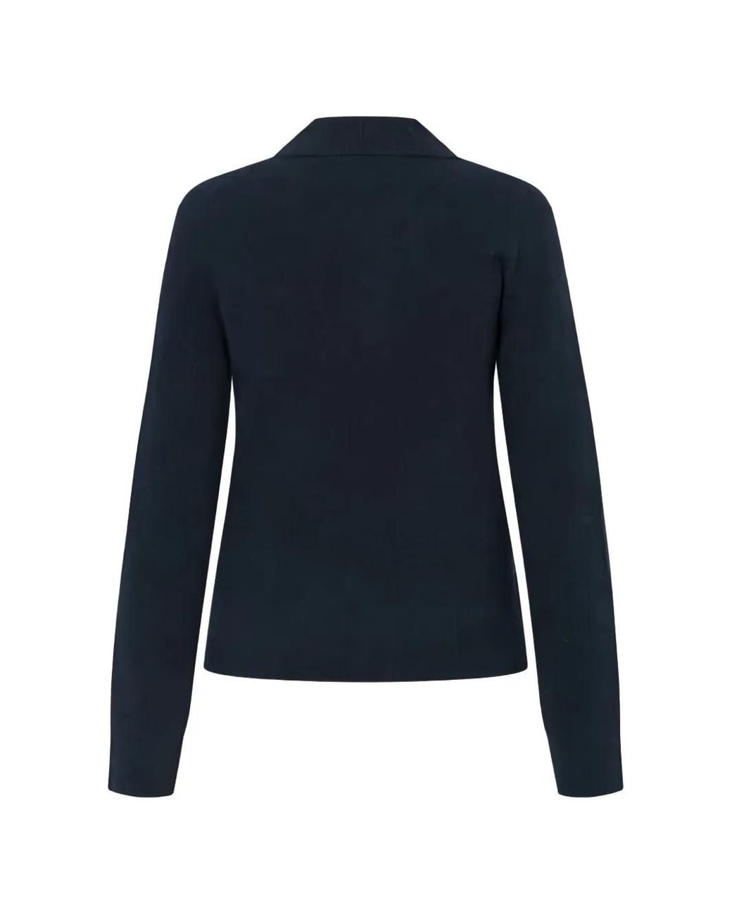 Samsøe & Samsøe Blue Sanoura Long-Sleeve Polo Top