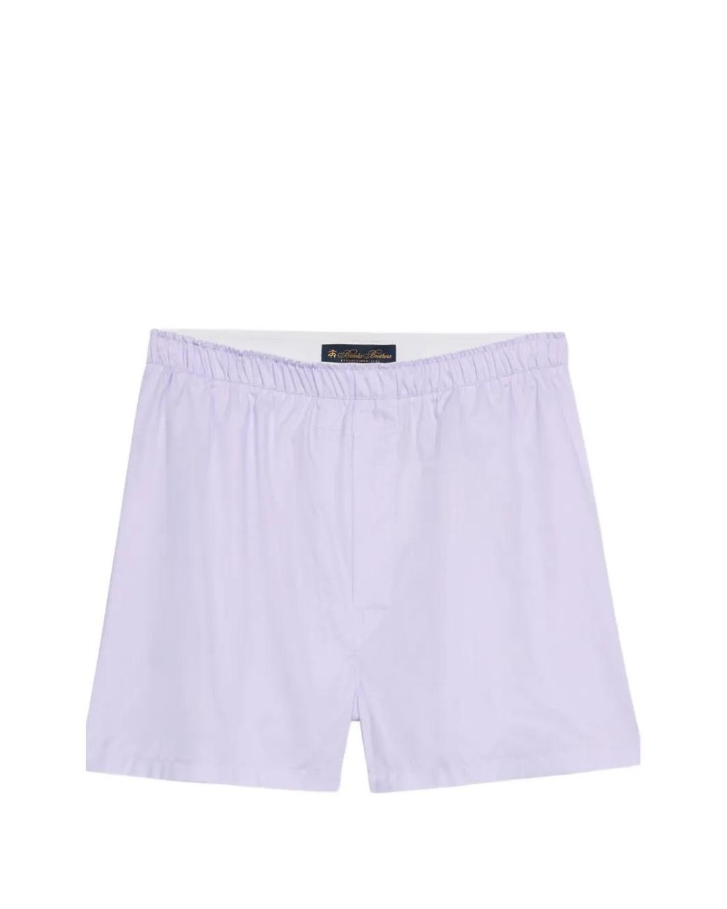 Brooks Brothers Purple Elasticated-Waistband Cotton Boxer Shorts for men