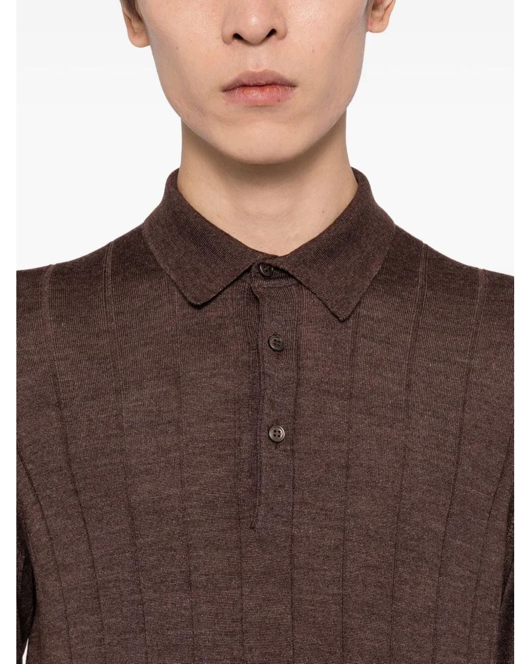Tagliatore Poloshirt in het Brown voor heren
