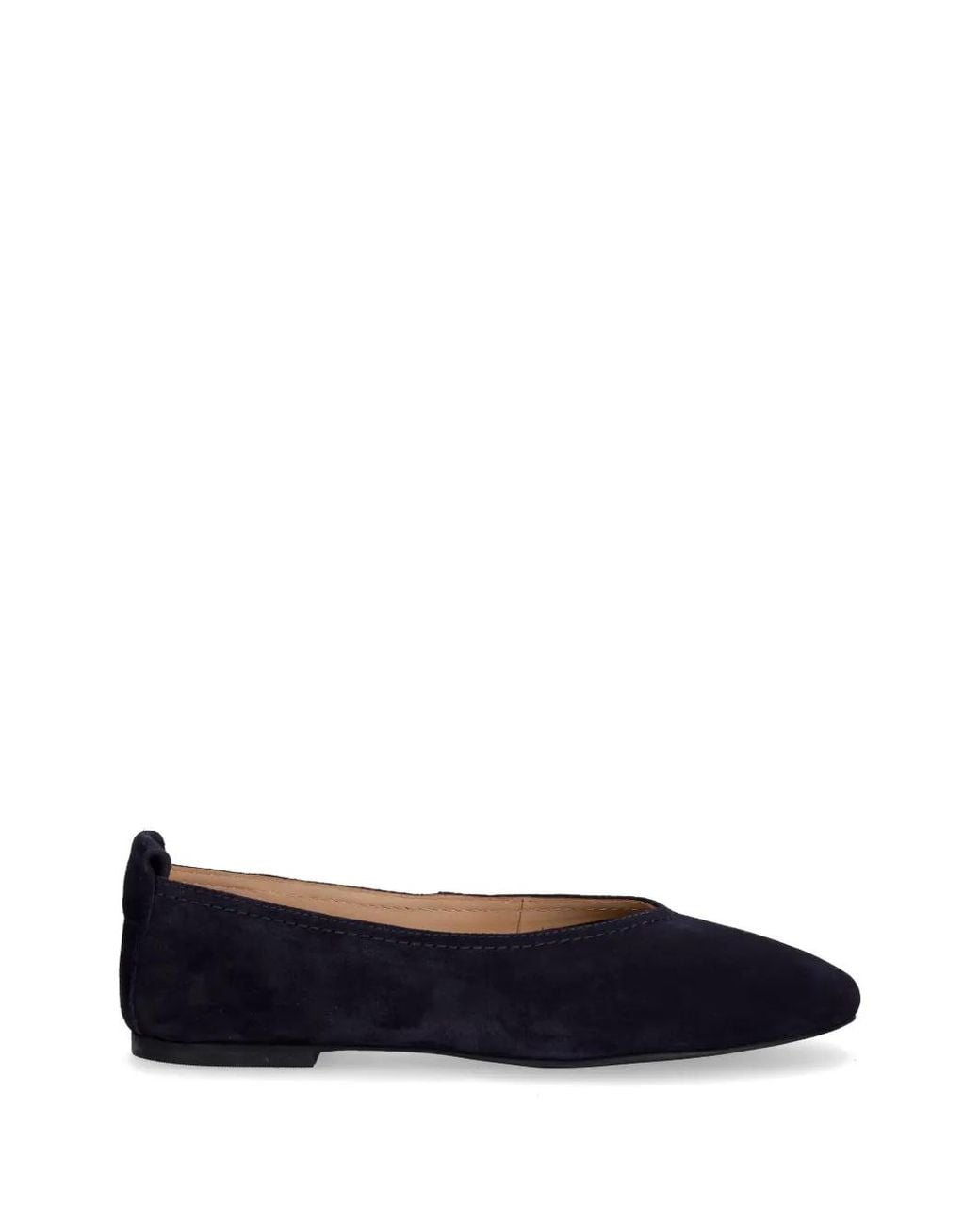Gant Blue Suede Almond-Toe Ballet Flats