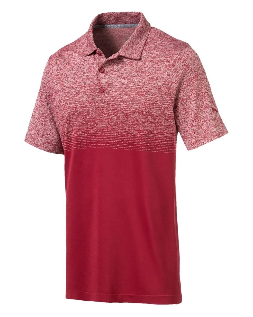 PUMA Red Evoknit Ombre Polo Shirt for men