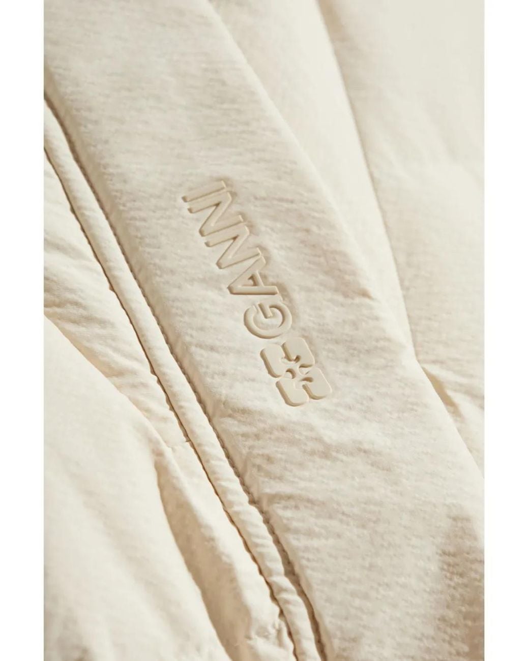 Ganni Natural Coats & Jackets