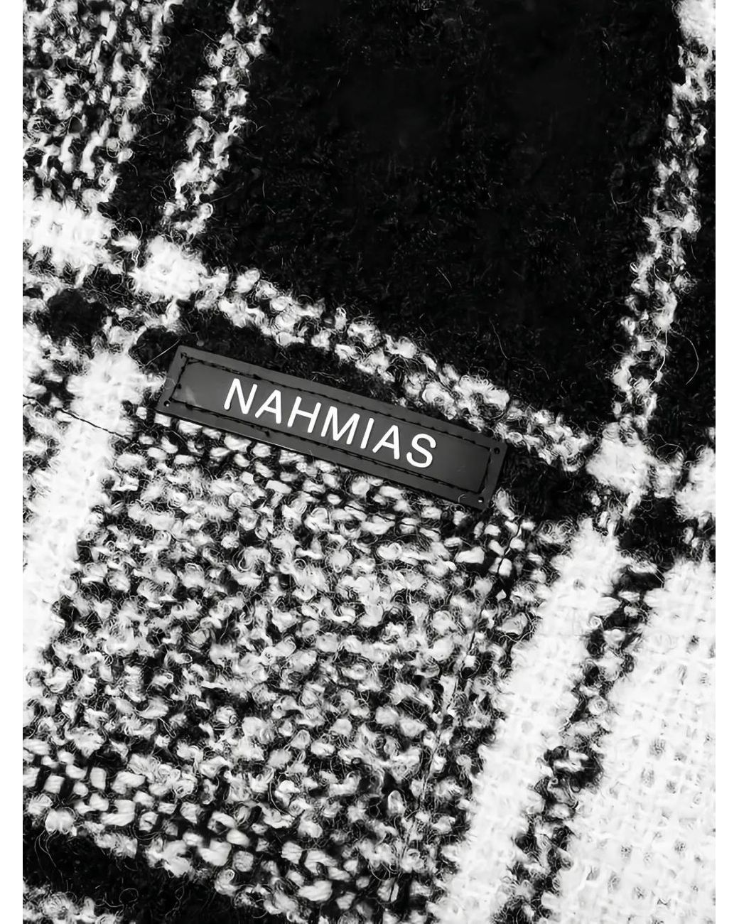 NAHMIAS Gray Hooded Checked Flannel Jacket for men