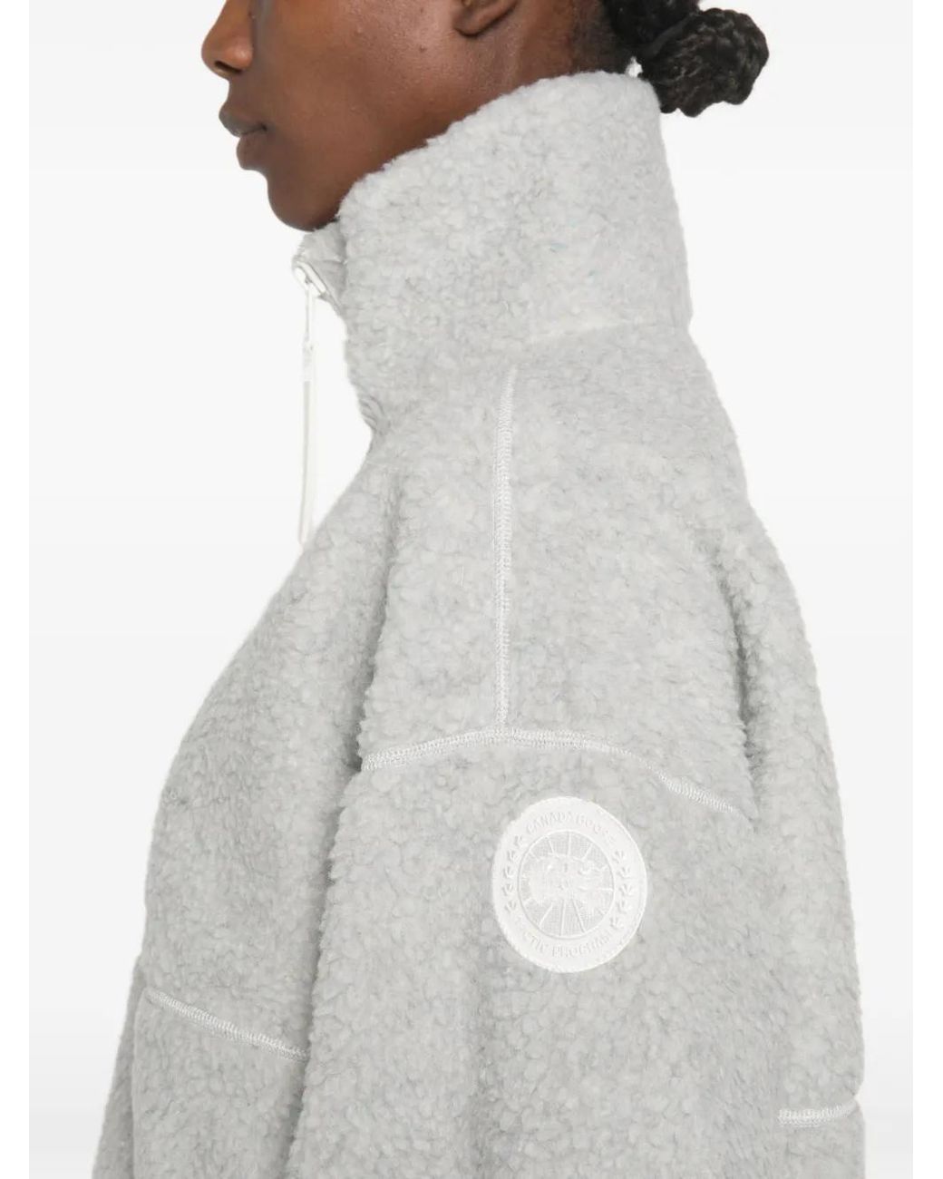 Canada Goose White Simcoe Zip-Fastening Jacket