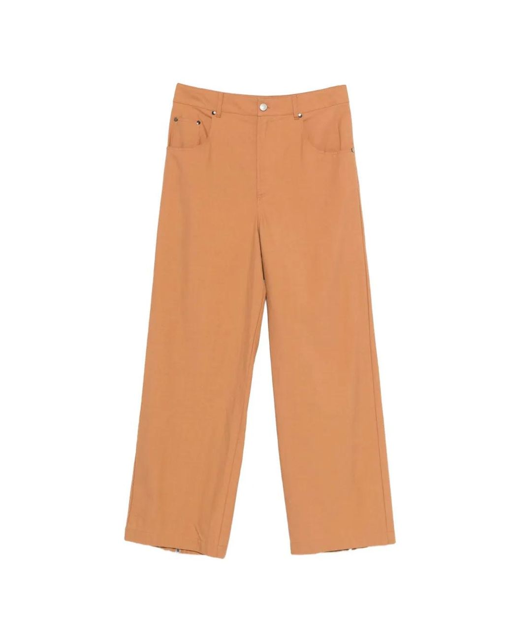 Erika Cavallini Semi Couture White Pocket Trousers