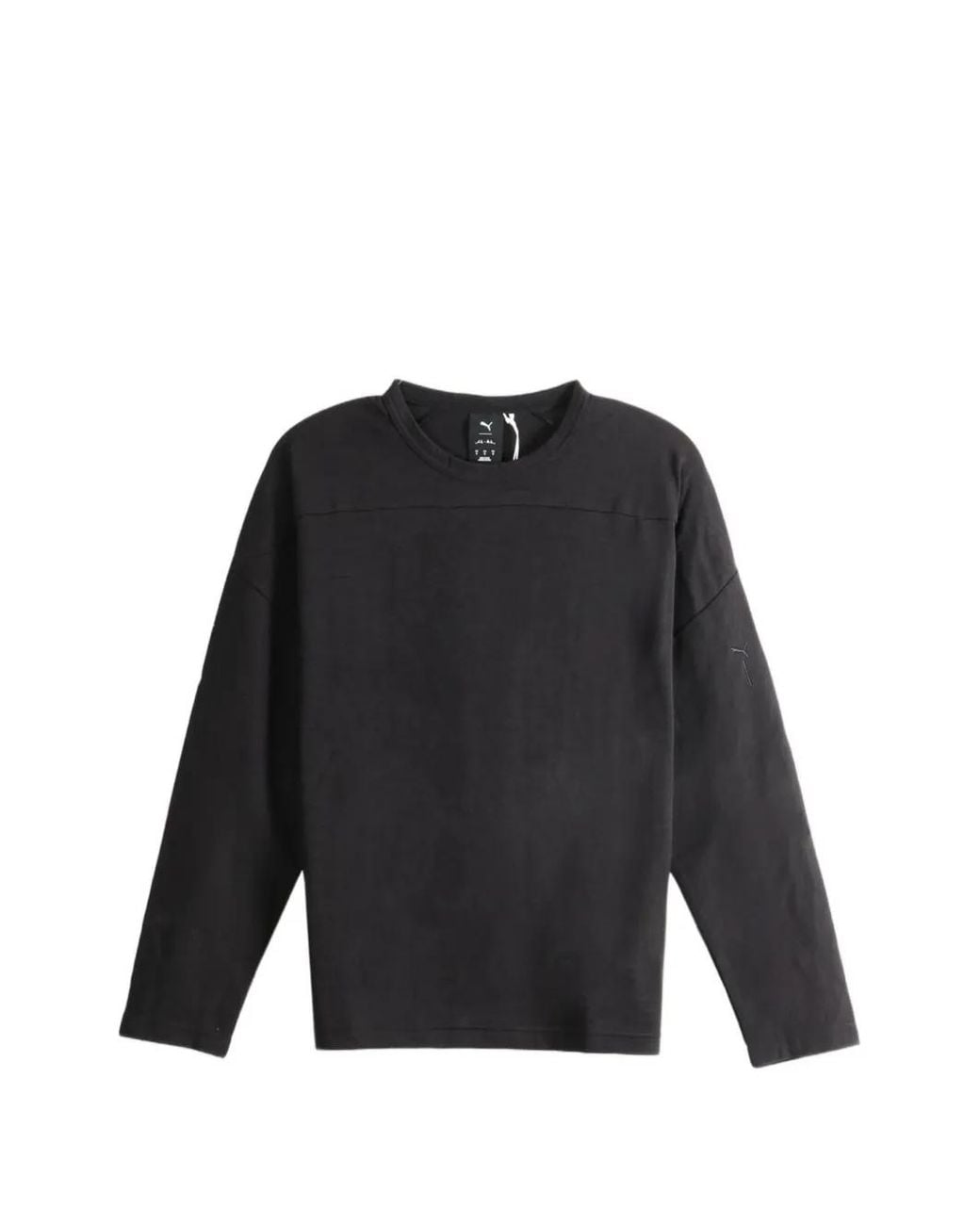 PUMA Black T-Shirt À Manches Longues for men
