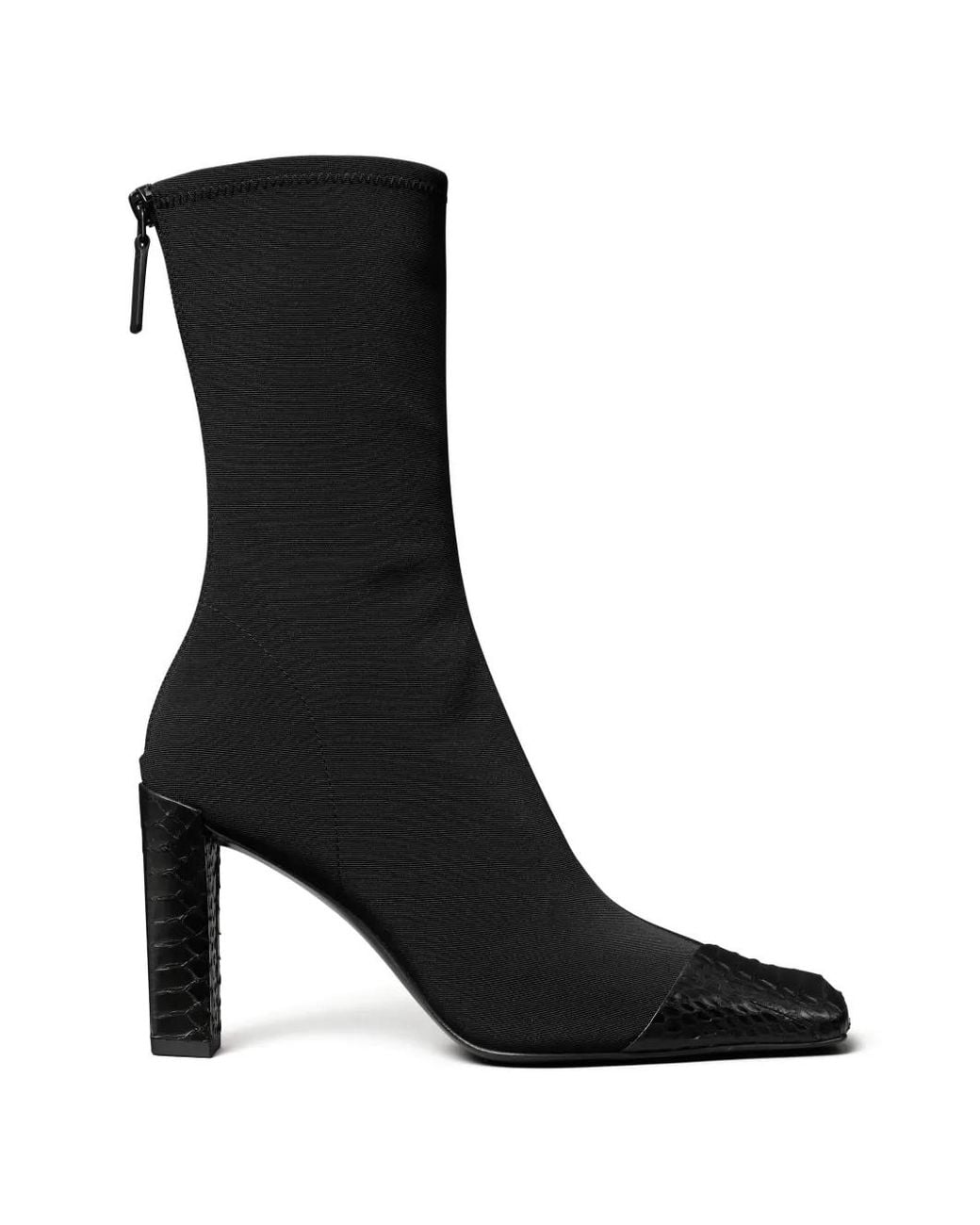 Tory Burch Black Bottines À Bout Asymétrique