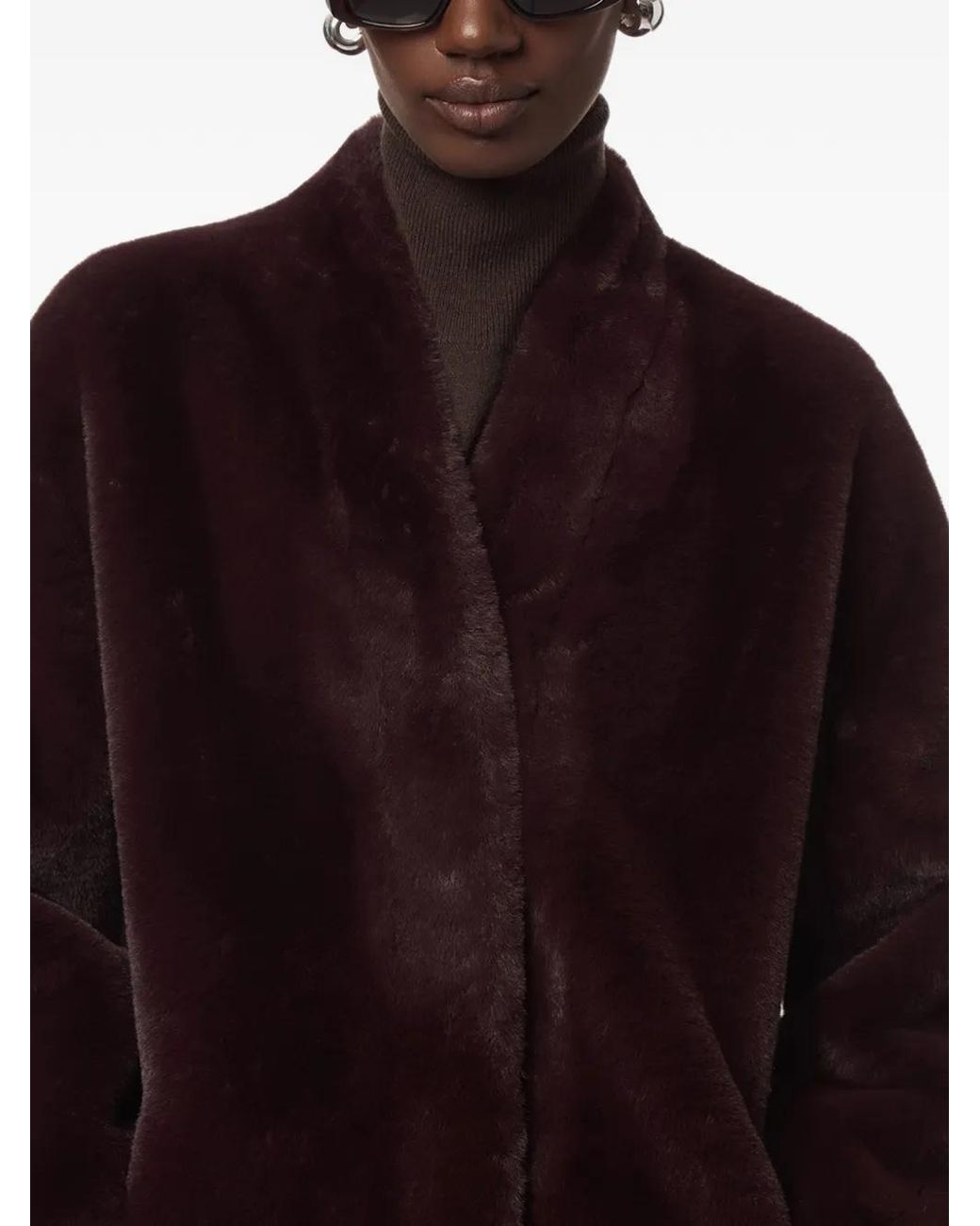 Chaqueta Jane De Pelo Artificial Apparis de color Brown