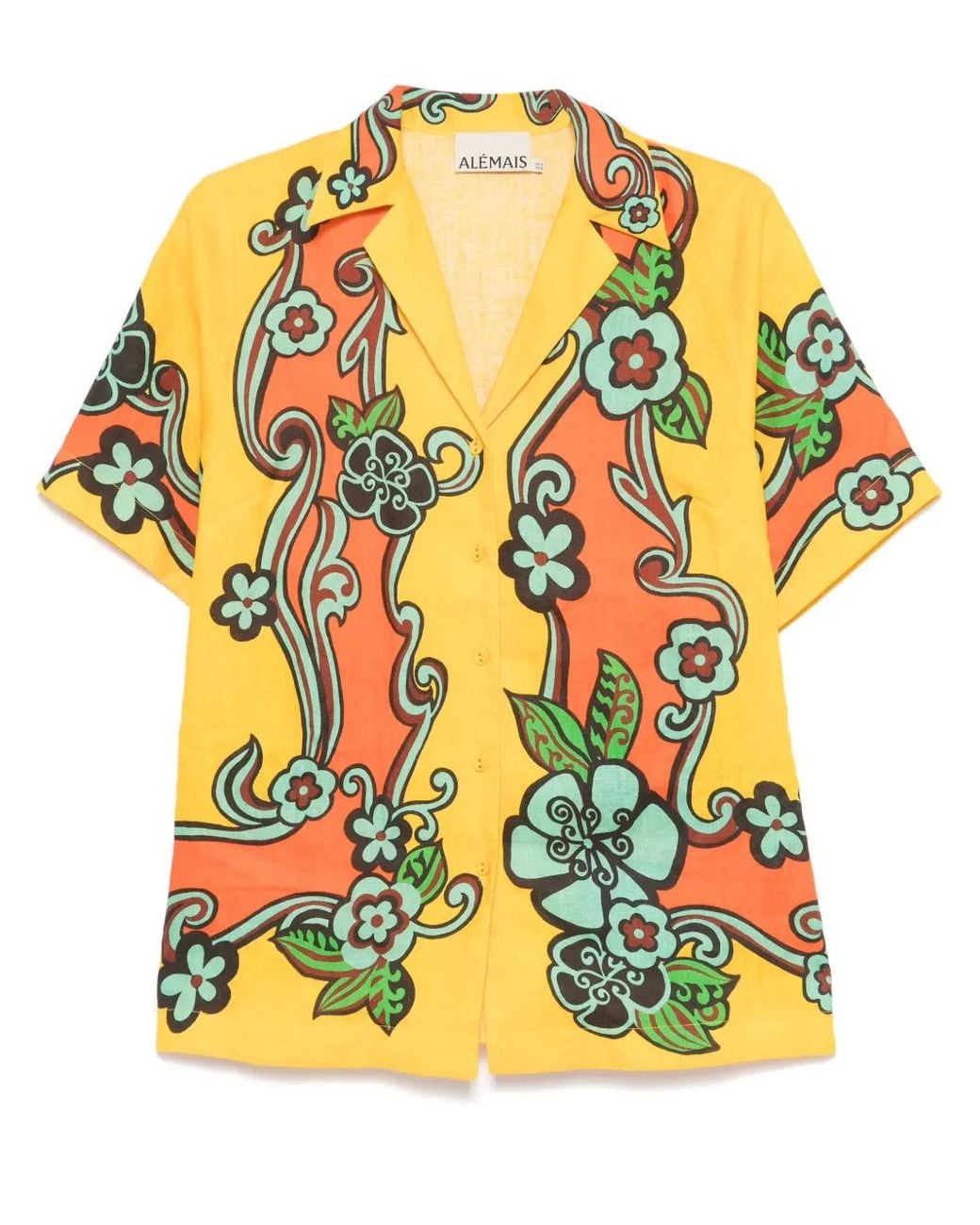 ALÉMAIS Yellow Flame Shirt