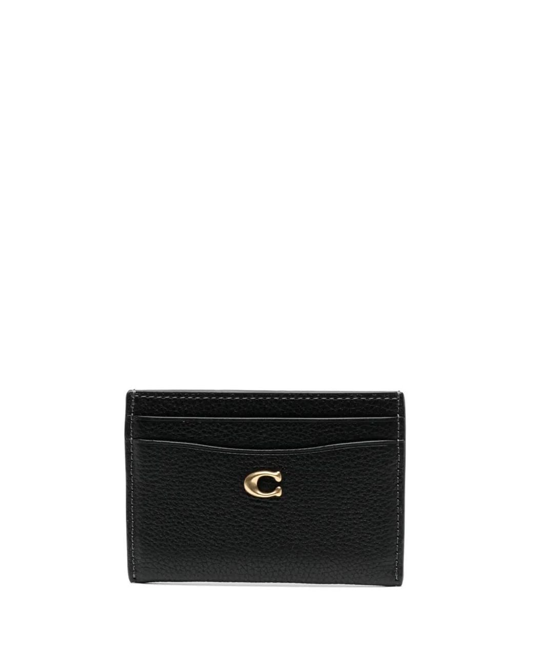 COACH Black Kartenetui Mit Logo-Schild