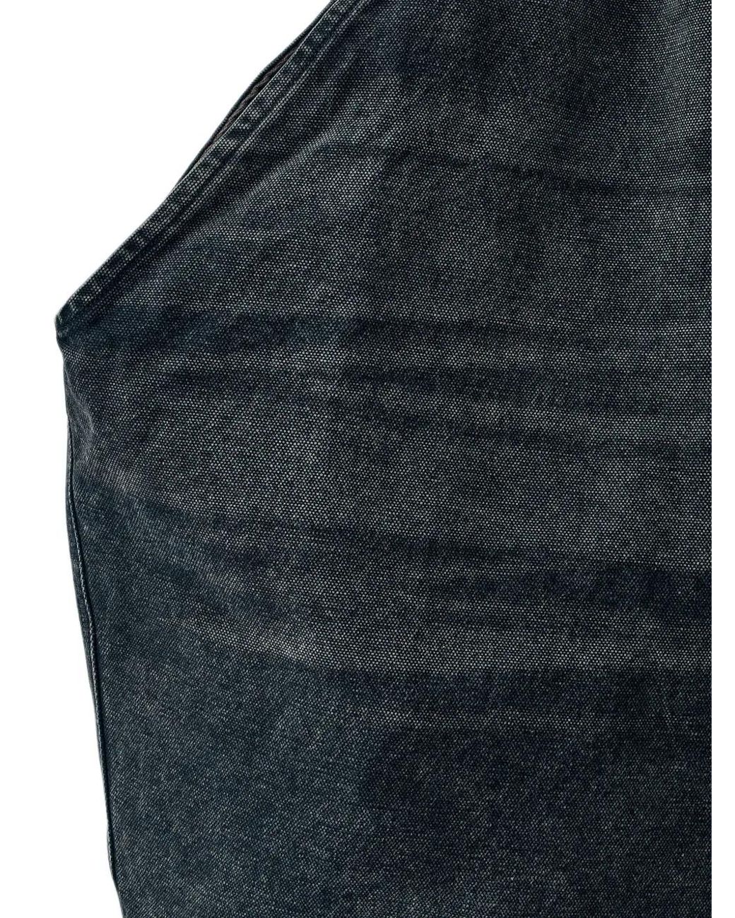 Our Legacy Blue Structured Denim Tote Bag