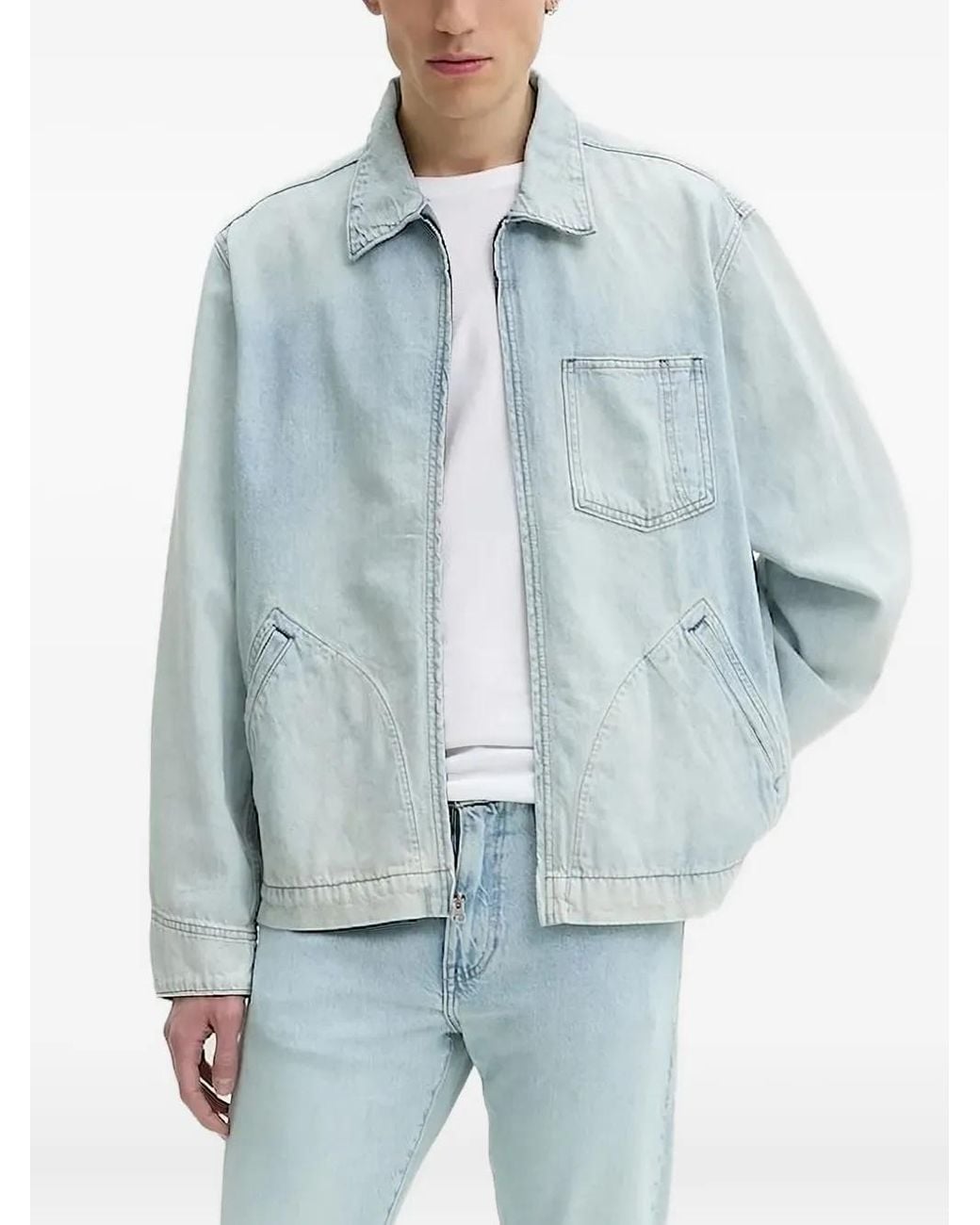 Levi's Blue Zip-Front Pocket Jacket for men
