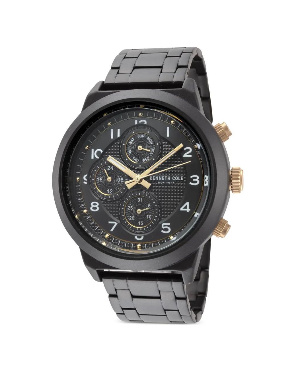 Kenneth Cole Gray Montre Classic Mm À Cadrans Multiples for men
