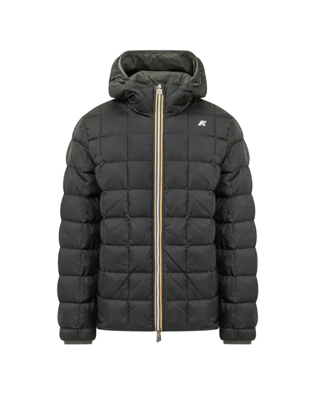 K-Way Green Reversible Hooded Jacket for men