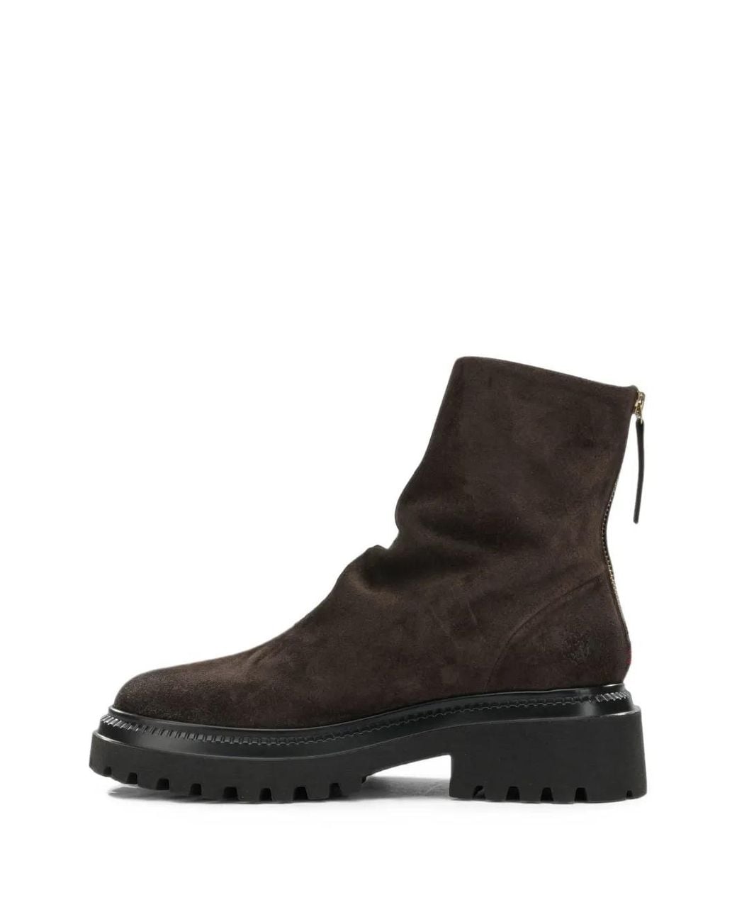 Halmanera Black Bottines En Daim À Semelle Épaisse
