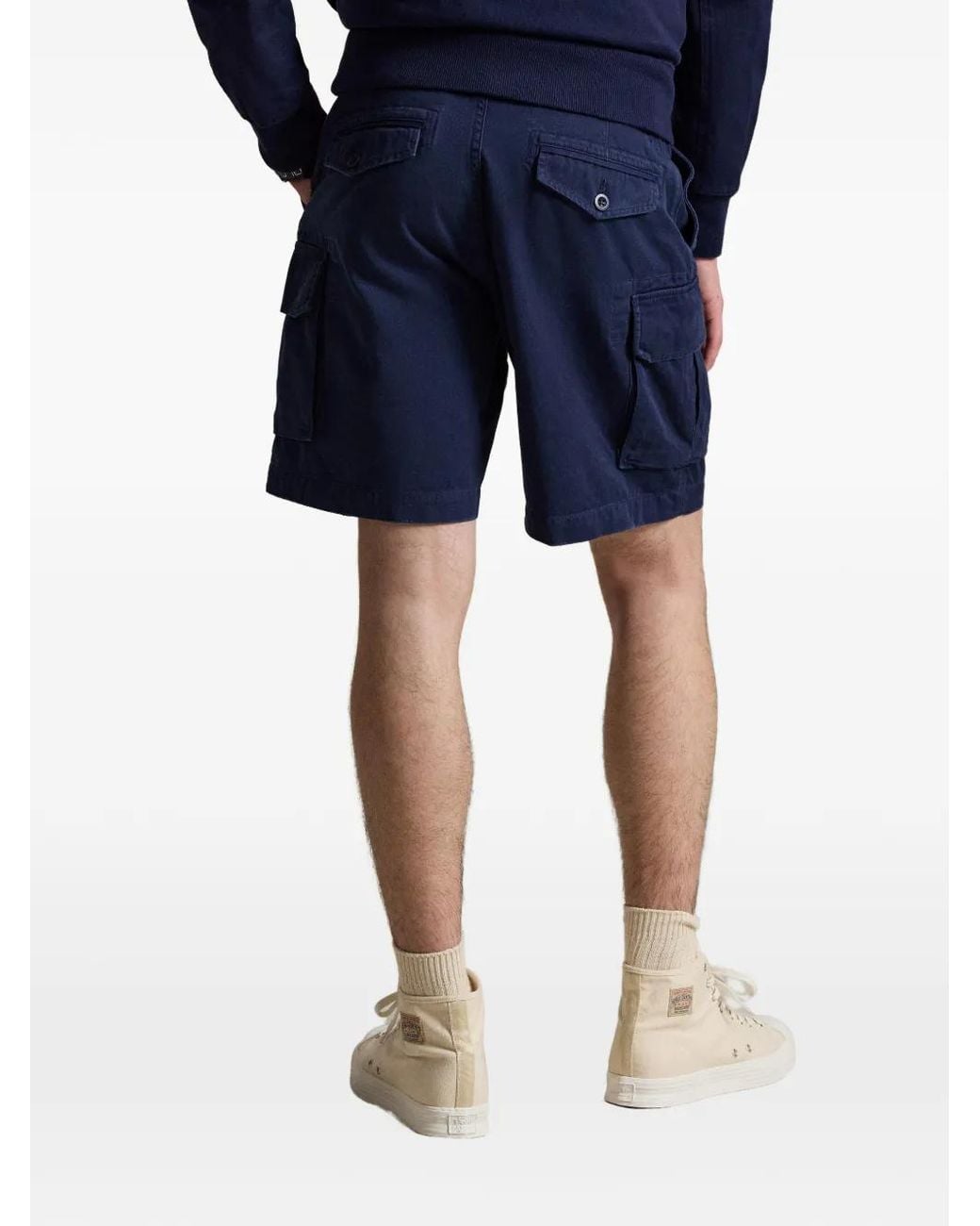 Polo Ralph Lauren Blue Cargo Bermuda Trousers for men