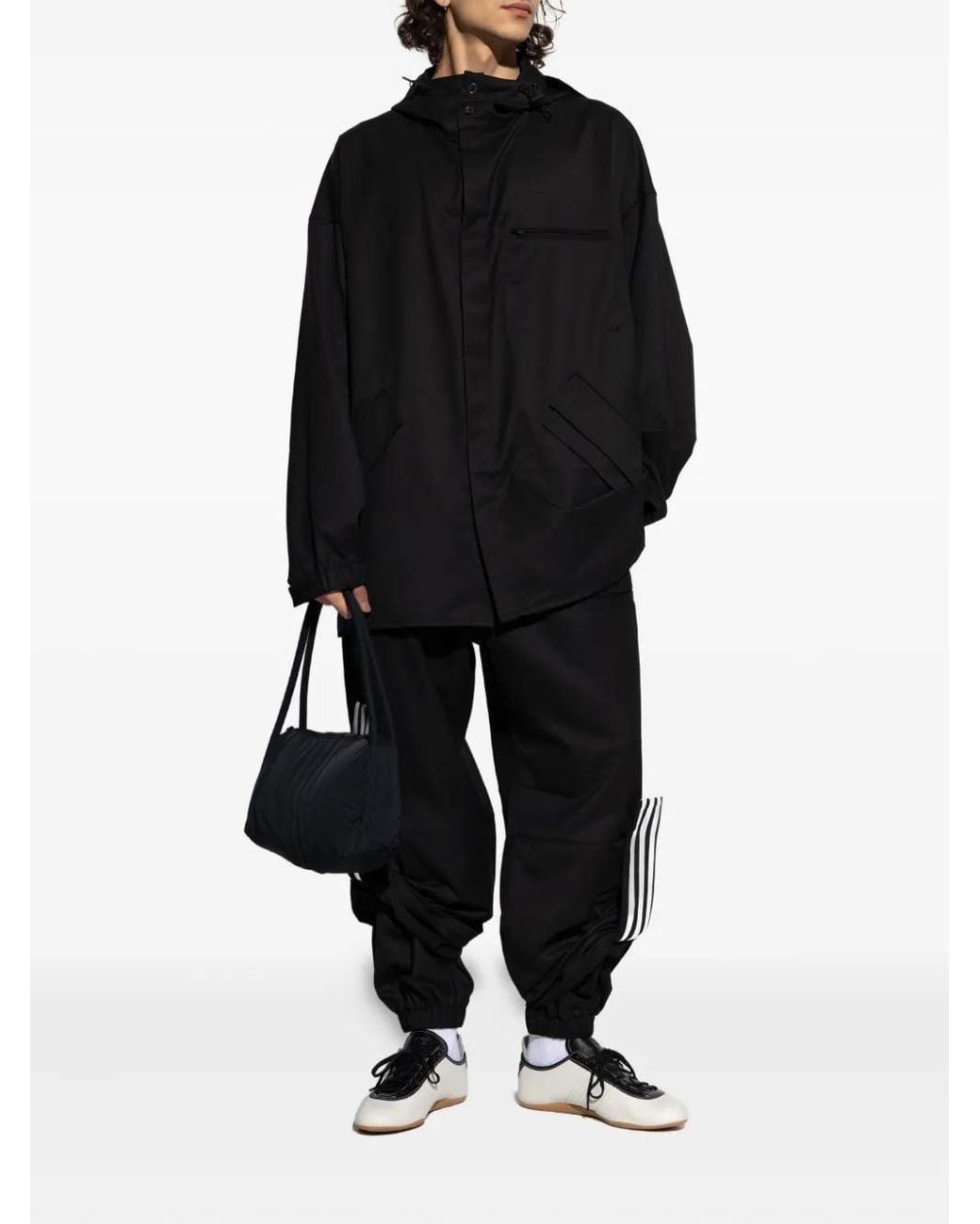 Y-3 Black Drawstring Pocket Trousers for men