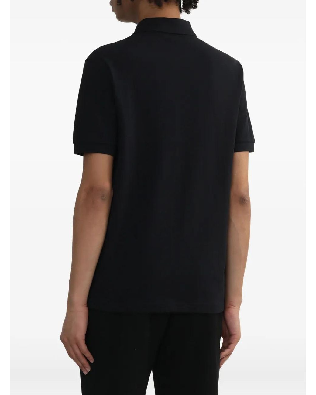 Fred Perry Black Cotton Polo Shirt for men