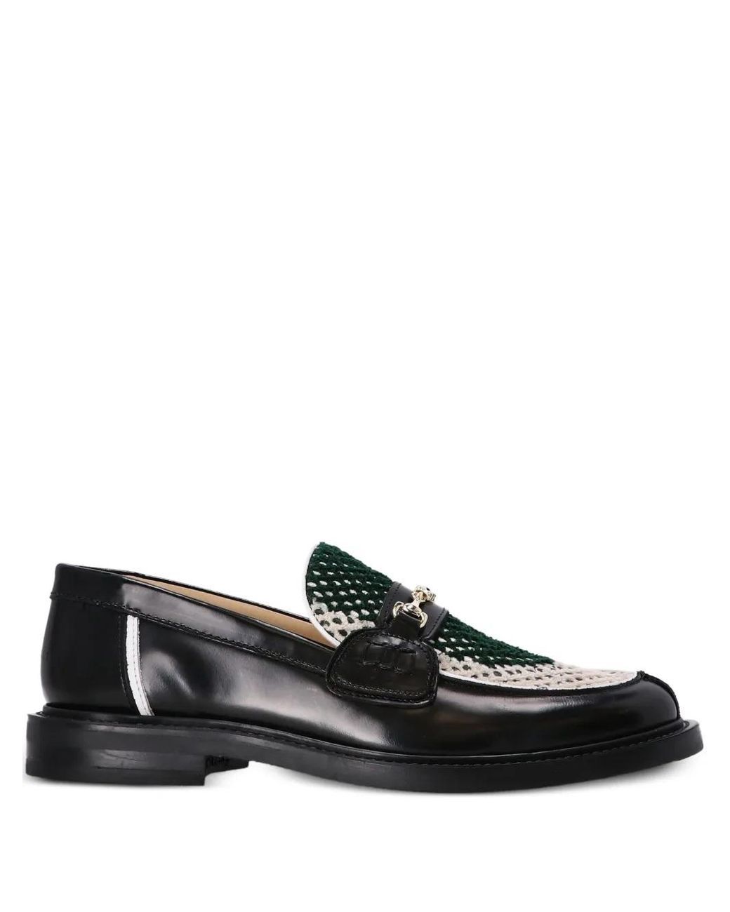 Filling Pieces Black Mocassins En Maille Ajourée for men