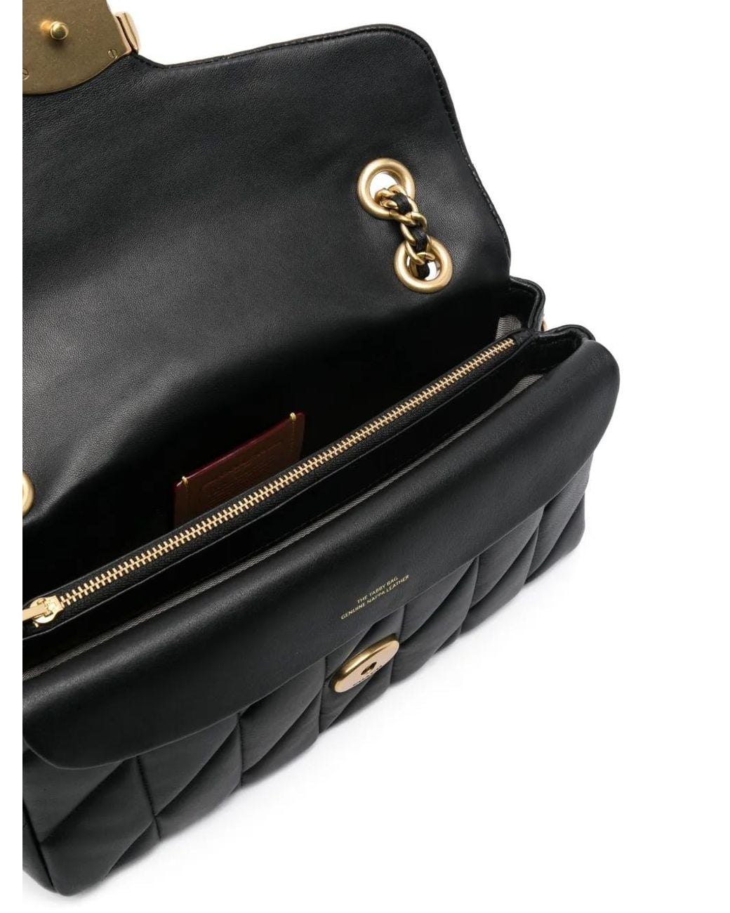 COACH Black Tabby 26 Leather Crossbody Bag