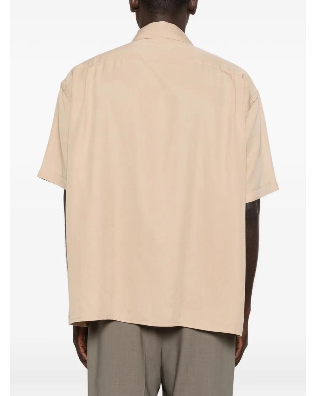 Etudes Studio Natural Buttoned Short-Sleeve Shirt for men