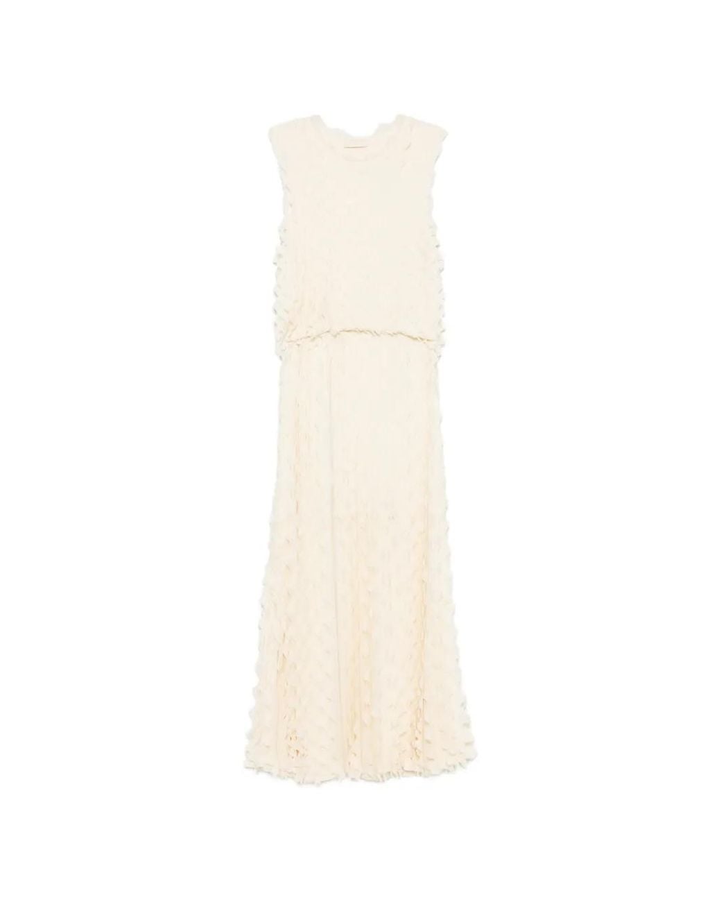 Ulla Johnson White Ruffled Maxi Dress